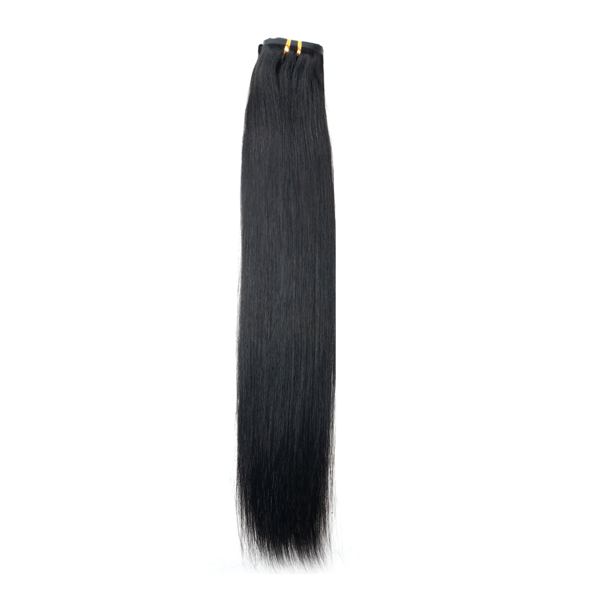 Straight Clip-in Hair Extensions – 100% Real Human Hair, 240g (2 Pack), 20” Natural Black