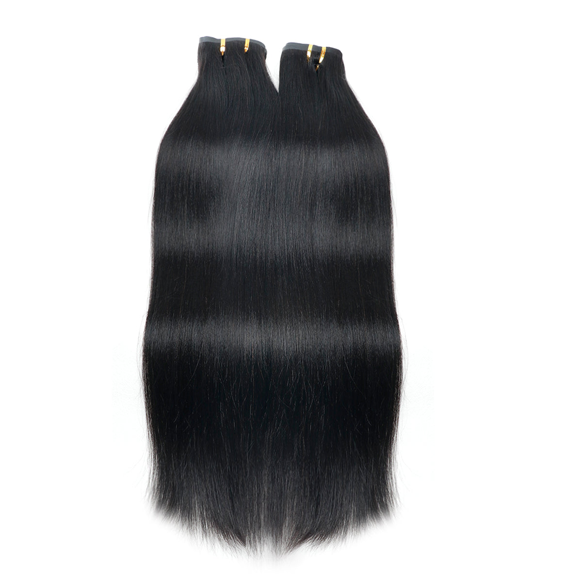 Yaki Straight Clip-in Hair Extensions – 100% Remy Human Hair, 240g (2 Pack), 20” Natural Black