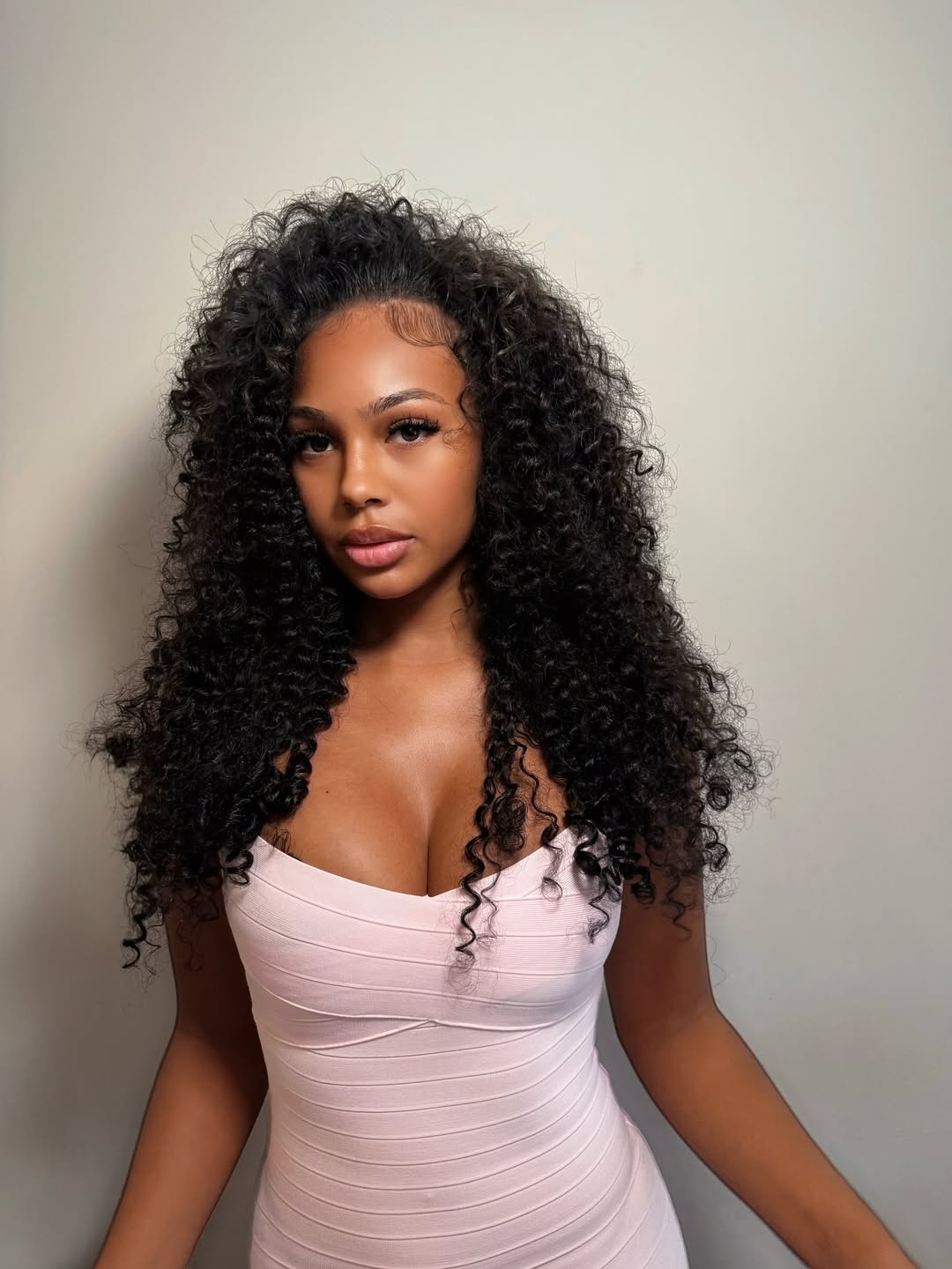 Curly Clip-in Hair Extensions - Real Human Hair, 2 Pack, 240g, 20inch, Natural Black