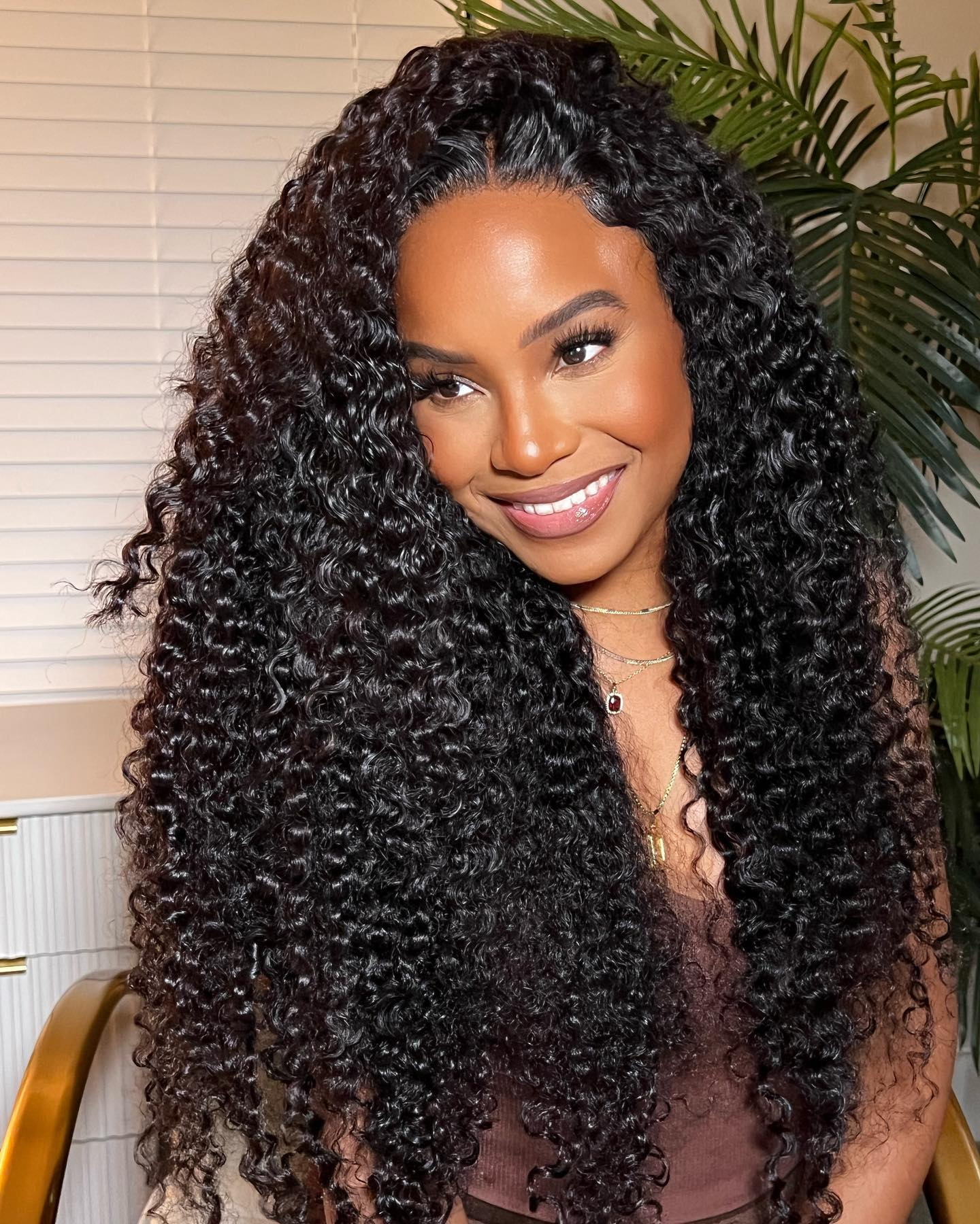 Deep Wave Clip-in Hair Extensions – Real Human Hair, 2 Pack, 20inch,240g, Natural Black