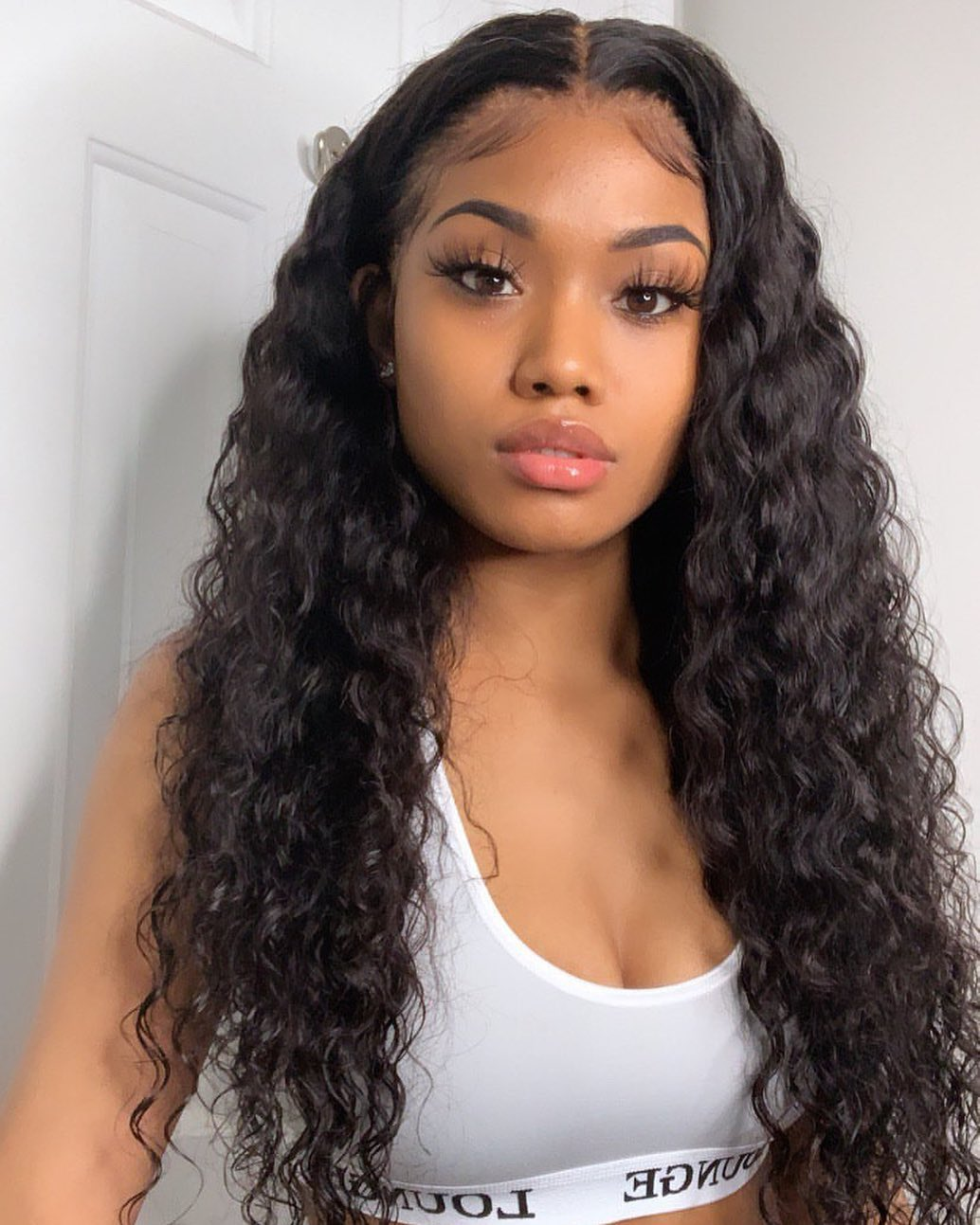 Curly Clip-in Hair Extensions - Real Human Hair, 2 Pack, 240g, 20inch, Natural Black